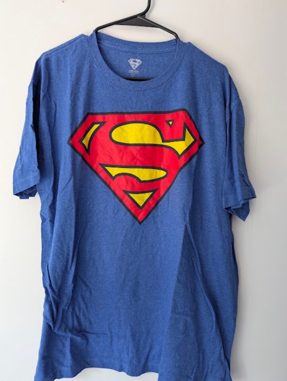 Superman DC Comics T-Shirt Men's XL Blue Classic Logo Graphic Tee
